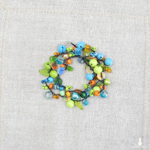 7068 bransoletka lub minimalistyczny naszyjnik; zielona, niebieska, pomarańczowa bransoletka