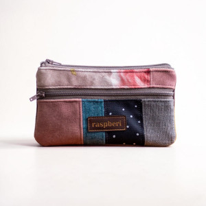 Patchworkowy kolorowy portfelik