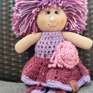 Lalka Bordowo - Fioletowa "LalaLove"