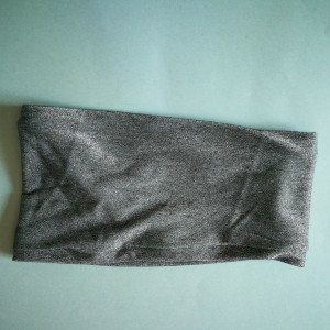 opaska szara srebrna dzianina sport