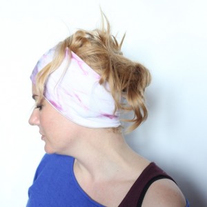 opaska na włosy ręcznie farbowana