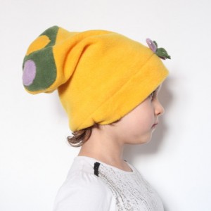 czapka dziecięca polarowa z kokardą