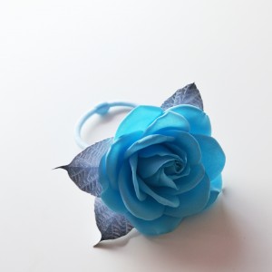 Gumka do włosów blue rose