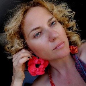 klipsy kwiaty etno maki lekkie