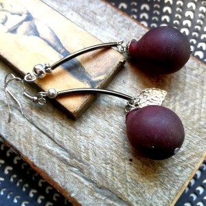 kolczyki wiszące winogrona lekkie długie