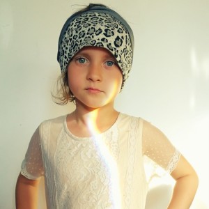 opaska dziecięca miła pantera szeroka