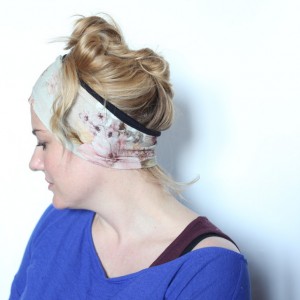 opaska damska pastelowa w kwiaty