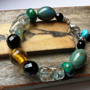 bransoletka kolorowa etno boho handmade