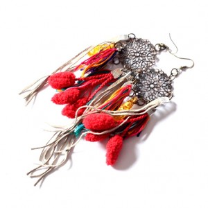 kolczyki etniczne indor gulgotał czekając odzewu ze zlewu