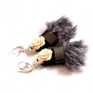 kolczyki handmade podglądam przez żaluzje miłości iluzje