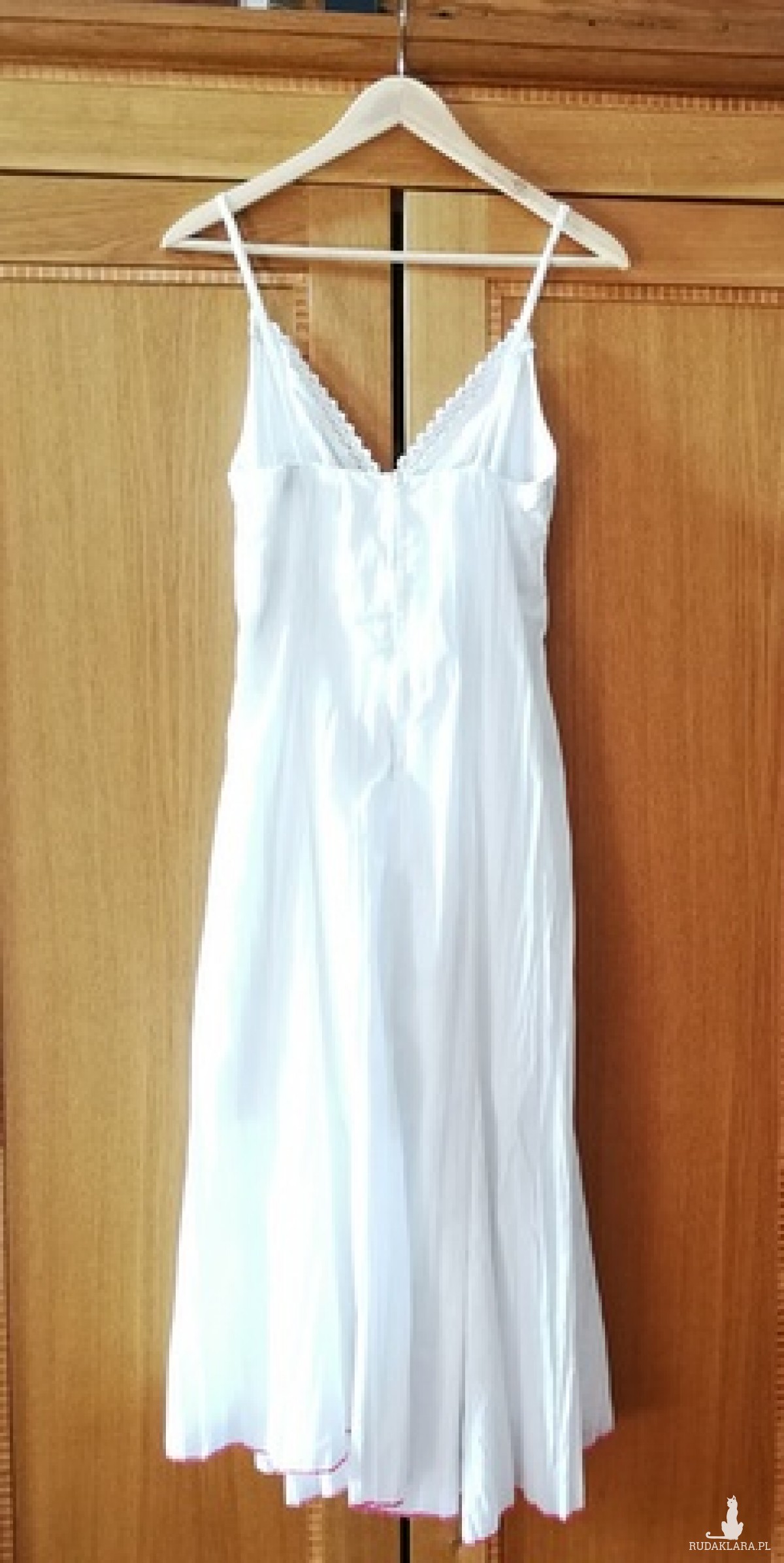 sukienka biała lato retro romantyczna