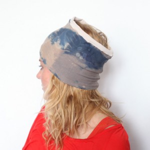 opaska damska na włosy ręcznie farbowana