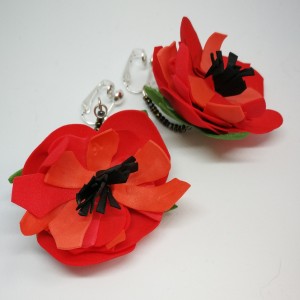 klipsy lekkie boho kwiaty orient