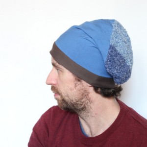 czapka dresowa unisex niebieska