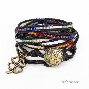 Bransoletka Tęczowa owijana