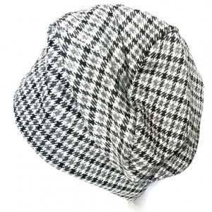 czapka z dzianiny w kratkę damska męska unisex