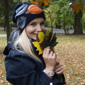 czapka wełniana filcowana czarna czapka zimowa