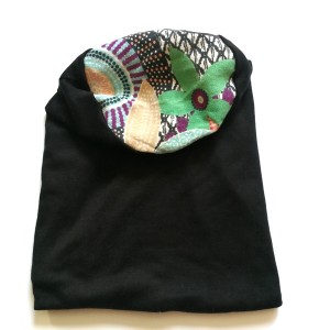 czapka etno boho długa dresówka handmade sport