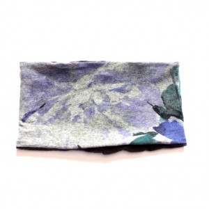 opaska dzianinowa kolorowa wiosenna w kwiaty