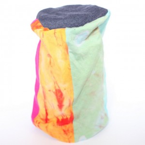 czapka ręcznie farbowana dzianinowa