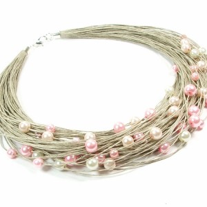 Różane perełki i len