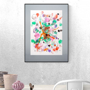 ładna abstrakcja, nowoczesna grafika do sypialni, minimalizm obraz, rysunek do loftu