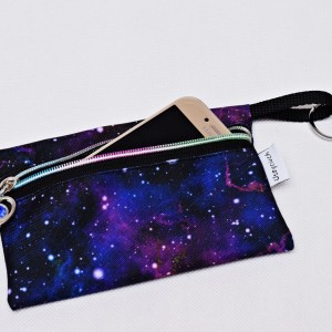 Etui na telefon saszetka na klucze wodoodporna etui do torebki organizer galaktyka kosmos