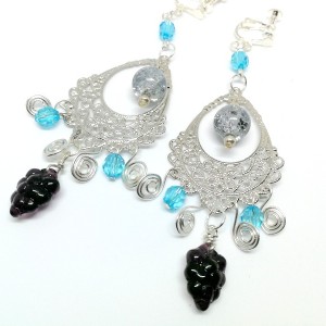 klipsy handmade muszle   duże