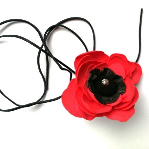 naszyjnik boho kwiaty etno boho handmade