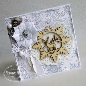 Kartka świąteczna z małymi dzwoneczkami