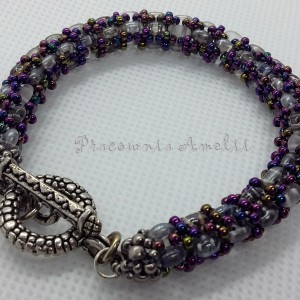 Duo witraż bransoletka handmade