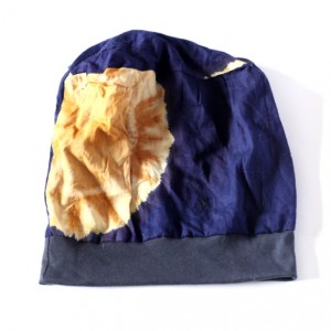 czapka wiosenna etniczna  handmade