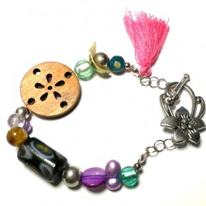 bransoletka etno boho folkowa kolorowa handmade