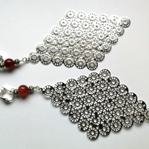 klipsy wiszące lekkie boho światło hindi