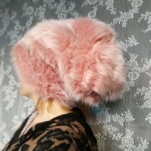 czapka futrzana ciepła zimowa totalny odlot handmade