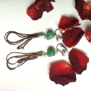 klipsy wiszące kolorowe boho folk czaszki