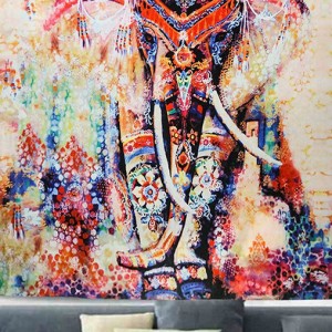 obraz słonia nadruk na tkaninie