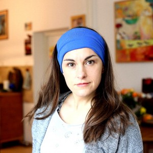 opaska dzianinowa sportowa szyta ręcznie