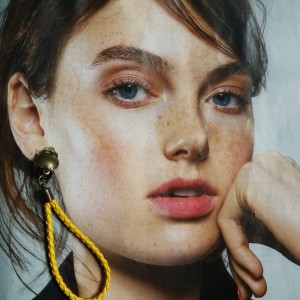 klipsy rzemyk pleciony minimal handmade