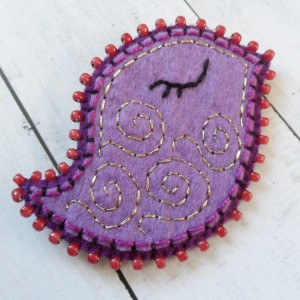 FUN filcowa 042 broszka ptaszek