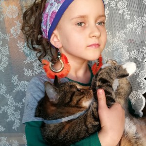 opaska dzianinowa sportowa uniwersalna w kwiaty