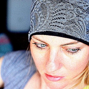 opaska koronkowa szara handmade