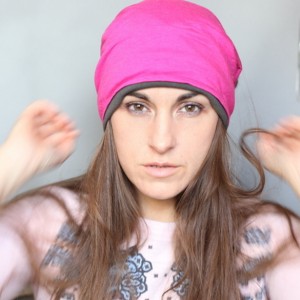 czapka damska bawełniana