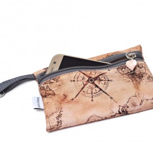 Etui na klucze, saszetka na telefon, etui na telefon wodoodporne mapa