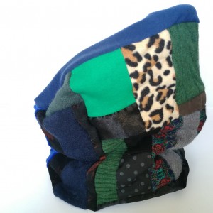 komin damski patchworkowy kolorowy handmade