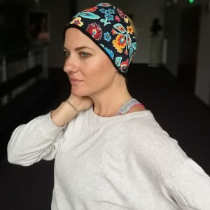 opaska damska miła szeroka dzianina joga sport