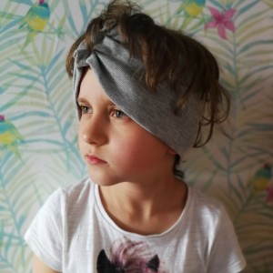 opaska szara szeroka boho