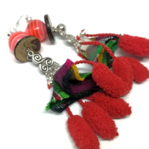 klipsy etno boho wiszące duże meksykańskie- box A1- po Twoim chorizo tkanki mi się gryzą