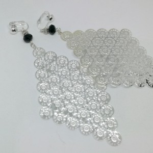 klipsy długie lekkie ażurowe boho