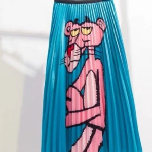 plisowana spódnica rozmiar M motyw różowa pantera